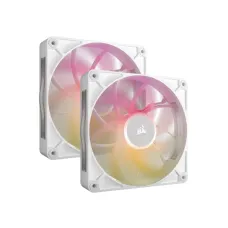 Corsair iCUE LINK RX140 MAX RGB 140mm Dual Pack Case Fans (White)