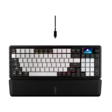 Corsair VANGUARD 96 RGB Wired Black & White (MLX Pulse Switch) Mechanical Gaming Keyboard #CH-91E921I-NA