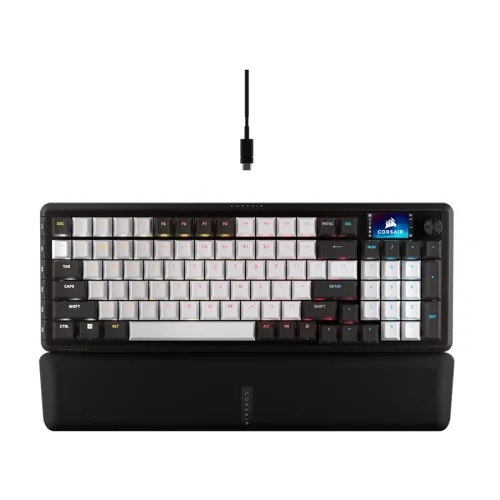 Corsair VANGUARD 96 RGB Wired Black & White (MLX Pulse Switch) Mechanical Gaming Keyboard #CH-91E921I-NA