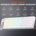 DAREU COOL 60 Wired Hot Swappable Fire Magnetic Switch Mechanical Keyboard (White Topographic)