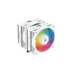 DEEPCOOL AG620 WH ARGB 120MM DUAL TOWER CPU AIR COOLER