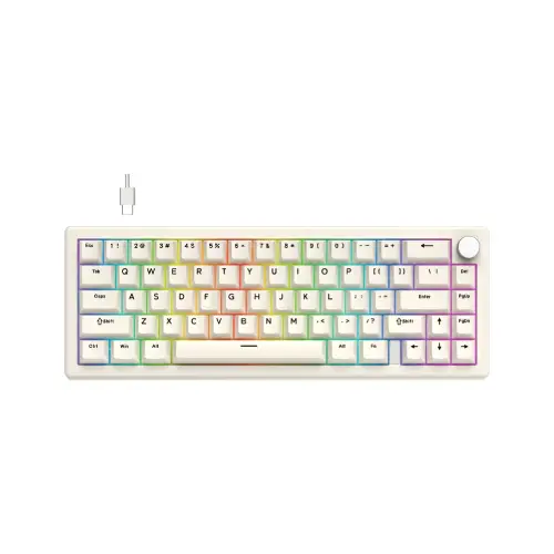 FANTECH Atom X66 Type C Mechanical Keyboard White