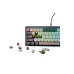 Fantech Atom Pro63 MK912 Tri Mode RGB Hot Swap (Blue/Red Switch) Mechanical Gaming Keyboard - Saturn Stellar Edition