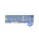 Fantech Go Pop WK895 Wireless Keyboard & Mouse Combo (Blue)