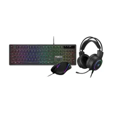 GAMDIAS POSEIDON E2 Wired Black Gaming Keyboard, Mouse & Headphone Combo