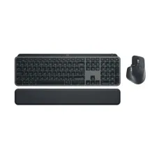 Logitech MX Keys S Wireless Graphite Keyboard & Mouse Combo With Palmrest #920-011605