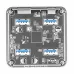 ORICO MH4UC-C3 4 Port USB Type-C Female to Quad USB Female Transparent Hub #MH4UC-C3-10