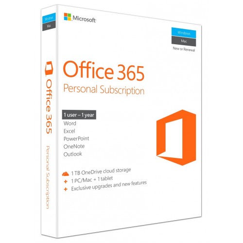 MS Office 365 Personal 01 Year Subscription