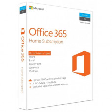 MS Office 365 Home 32-bit/X64 Eng 5 User With 1 Year APAC EM Medialess