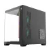 T-WOLF Mystery Box NV X5 Infinity ARGB Tempered Glass Black Micro-ATX Gaming Desktop Case