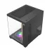 T-WOLF Mystery Box NV X5 Infinity ARGB Tempered Glass Black Micro-ATX Gaming Desktop Case