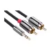 UGREEN 10591 3.5mm Male to 2 RCA Male, 5 Meter, Audio Cable # 10591