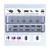 Ugreen AK700 (55851) DP KVM Black & Gray Switch with 4 USB Port #55851 (2 Computers, 2 Monitors)