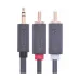 UGREEN AV102 (10513) 3.5mm Male to 2RCA Male, 5 Meter, Gray Audio Cable #10513