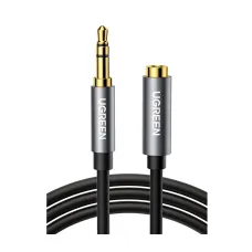 UGREEN AV118 (10593) 3.5mm Male to Female, 1.5 Meter, Black Audio Extension Cable # 10593