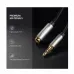 UGREEN AV118 (10593) 3.5mm Male to Female, 1.5 Meter, Black Audio Extension Cable # 10593