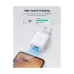 UGREEN CD122 (10133) 18W USB QC 3.0 White Charger / Charging Adapter #10133 (2 Pin, EU)