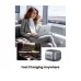UGREEN CD306 (90663) Dual USB-C & USB Nexode 65W GaN Space Gray Charger / Charging Adapter #90663(3 Pin, UK)