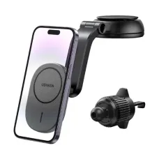 Ugreen CD345 Black 15W MagSafe Qi Car Mount Wireless Charger #15120