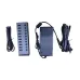 Ugreen CM482 (30779) USB Male to 10 USB Female Black USB HUB With Power Adapter # 30779