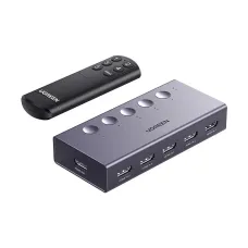UGREEN CM568 (25857) HDMI Female to HDMI Female Gray Switcher with Remote# 25857 5 In 1 out, 4K 60Hz