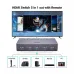 UGREEN CM568 (25857) HDMI Female to HDMI Female Gray Switcher with Remote# 25857 5 In 1 out, 4K 60Hz
