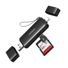 Ugreen CM803 (65024) USB & USB Type-C Male to SD/TF Black Card Reader #65024