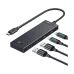 UGREEN CM806 (35583) Type-C Male to Dual USB & Dual Type-C Female Black Hub #35583