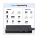UGREEN CM806 (35583) Type-C Male to Dual USB & Dual Type-C Female Black Hub #35583