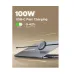 Ugreen L531 (65905) USB Type-C Male to Male, 1 Meter, Black Retractable Cable #65905
