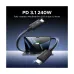 UGREEN L703 (45996) USB Type-C Male to Male, 1 Meter, Black Thunderbolt 5 Cable #45996 (240W)