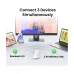UGREEN MU008 (45759) Wireless (Dual Mode) White Silent Vertical Mouse #45759