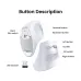 UGREEN MU008 (45759) Wireless (Dual Mode) White Silent Vertical Mouse #45759