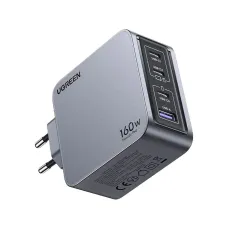 UGREEN Nexode Pro X763 (25877) 160W GaN USB & Tri USB-C PD Gray Charger / Charging Adapter #25877 (EU)