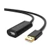 UGREEN US121 (10319) USB Type-A Male to Female, 5 Meter, Black Active Extension Cable # 10319 (With Chipset)
