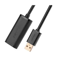 UGREEN US121 (10319) USB Type-A Male to Female, 5 Meter, Black Active Extension Cable # 10319 (With Chipset)