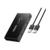 UGREEN US216 (30768) Dual USB Male to Quad USB Female Black Hub # 30768