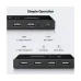 UGREEN (30767) US216 Dual USB Male to Quad USB Female Black Hub # 30767