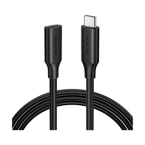 UGREEN US353 (10387) USB Type-C Male to Female, 1 Meter, Black Extension Cable # 10387