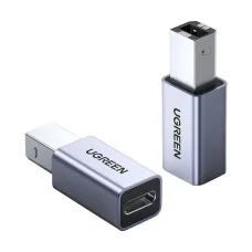 UGREEN US382 (20120) Type-B Male to Type-C Female Gray Converter #20120