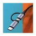 UGREEN 30875 USB Male to Micro USB & Type-C Black 1 Meter Charging & Data Cable #30875