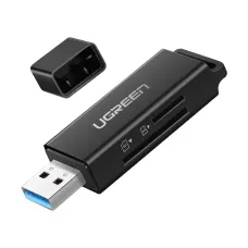UGREEN CM104 (40752) USB Male to SD/TF Black Card Reader # 40752-CM104