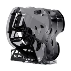 Value-Top Mloong Series M.Star Mini Tower Micro-ATX (Tempered Glass Window) Black Open-Frame Gaming Desktop Casing