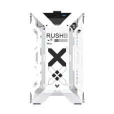 Value-Top Mloong Series X-ERA Print Stream Mini Tower (Tempered Glass Window) White Open-Frame Gaming Desktop Casing