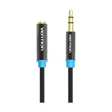 Vention VAB-B06-B300-M 3.5mm Male to Female, 3 Meter, Black Audio Cable #VAB-B06-B300-M