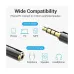 Vention BFBB0 3.5mm (TRRS) Male to 2.5mm Female Black Audio Converter #BFBB0