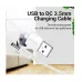 Vention CEXWG USB Type-A Male to DC 3.5mm Barrel Male, 1.5 Meter, White Cable # CEXWG