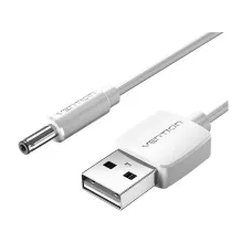 Vention CEXWG USB Type-A Male to DC 3.5mm Barrel Male, 1.5 Meter, White Cable # CEXWG