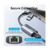 Vention CFQHB USB Type-C & USB Male to LAN Female Gray Converter #CFQHB