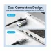 Vention CFQHB USB Type-C & USB Male to LAN Female Gray Converter #CFQHB